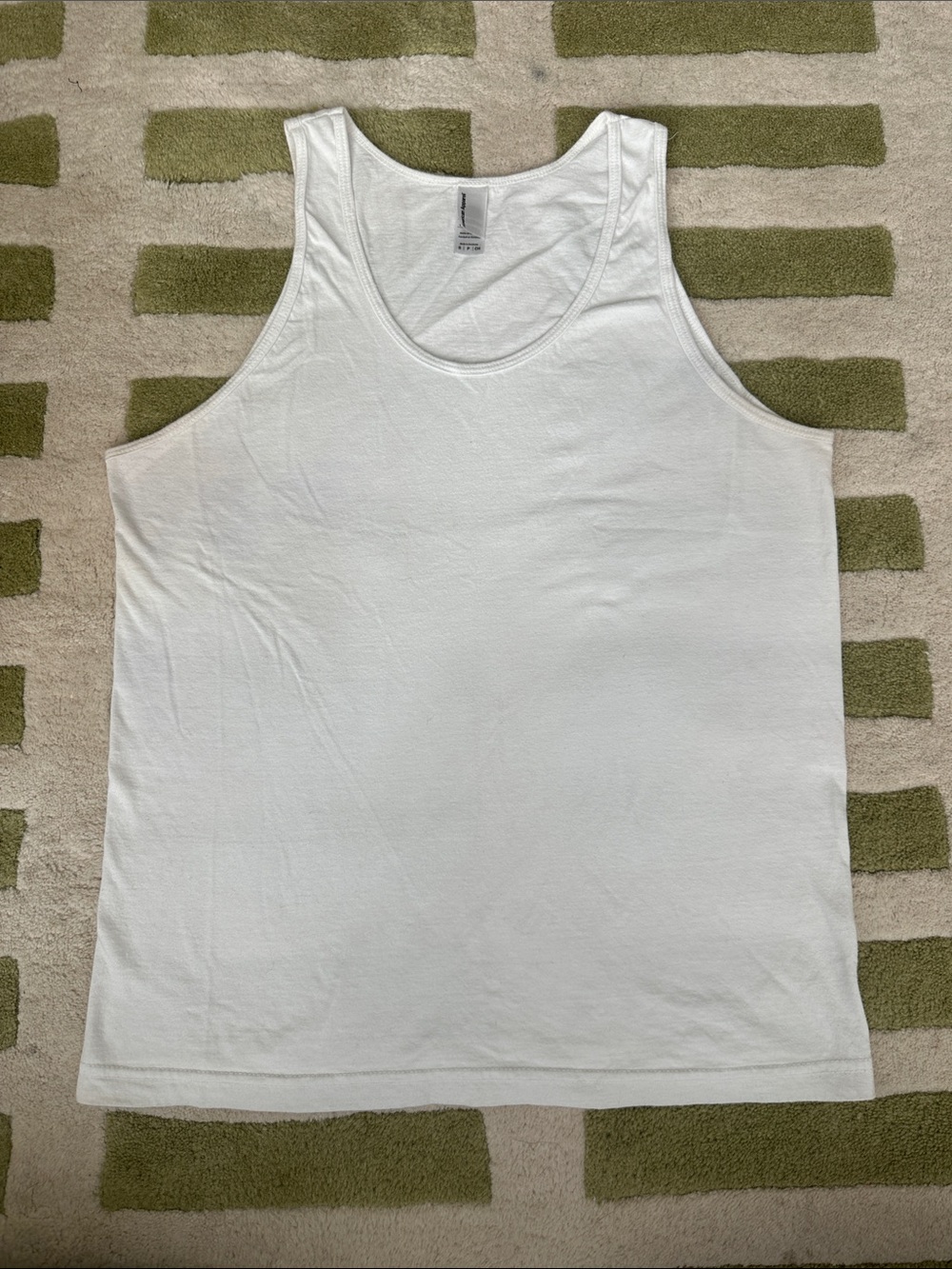 American Apparel Classic White Men's Tank Top